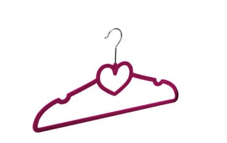 flocked Suit Hanger with heart